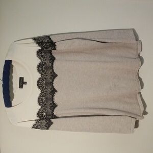 Lane Bryant Sweater with Lace Detail.